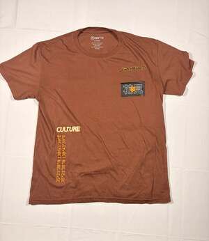 GSTR Japan Culture Brown Graphic T-Shirt Mount Fuji Graphic L